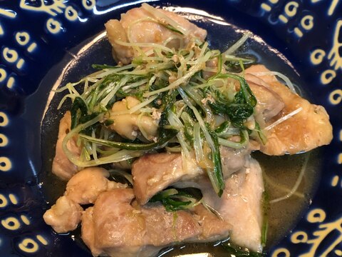 生姜の風味♪鶏肉と水菜の和風炒め^_^